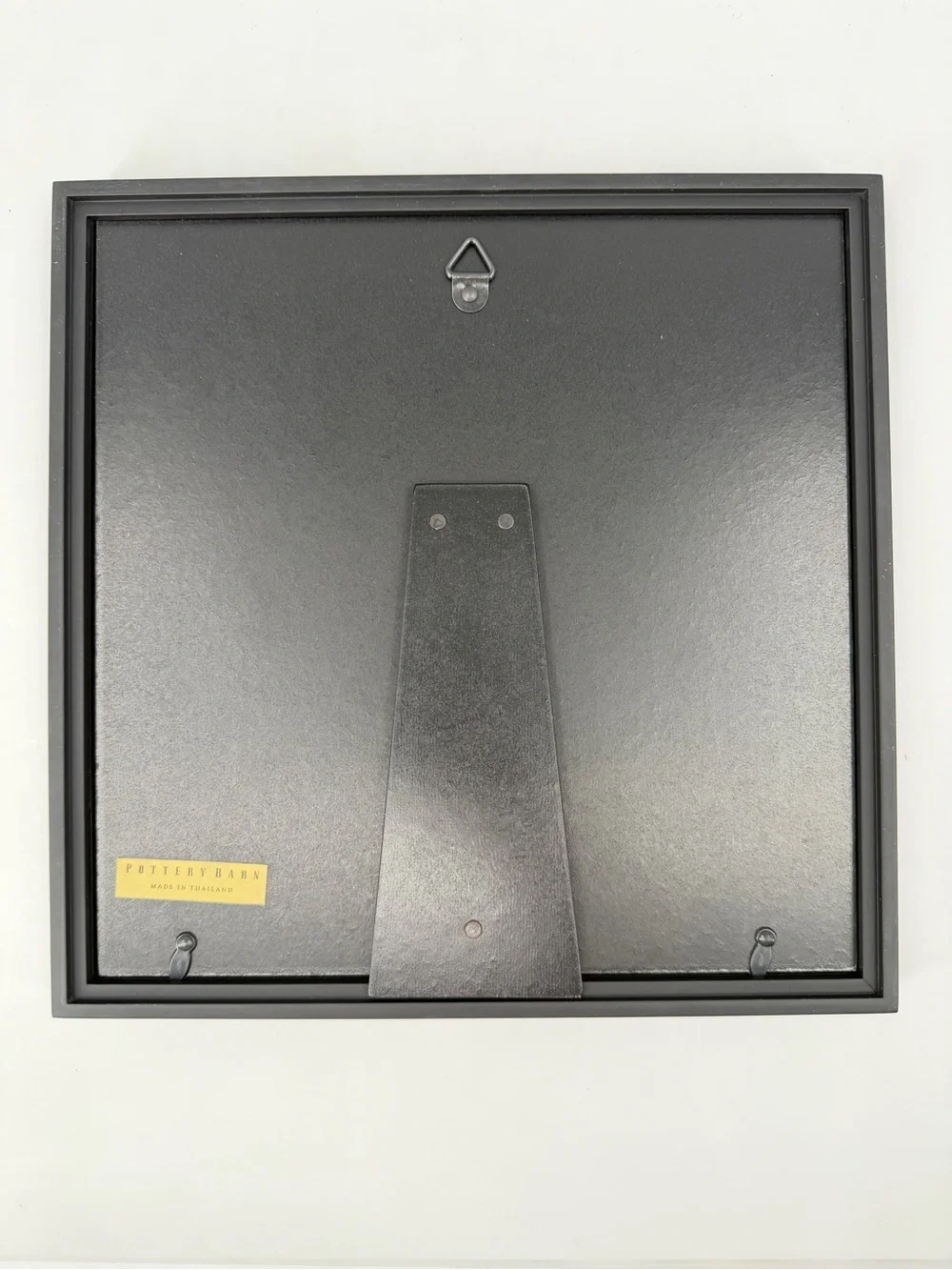 Pottery Barn Wood Gallery Collage Photo Frame 4 3x3 Black Hanging Free Standing